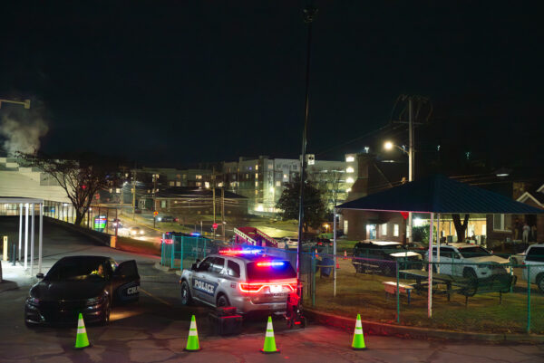 Knoxville Police Department at a DUI checkpoint with a RATT mobile surveillance camera