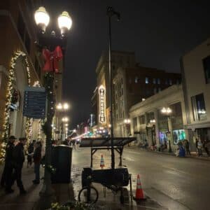 CriticalTS FST-44 solar surveillance trailer deployed by Knoxville Police Department for special event monitoring in downtown Knoxville
