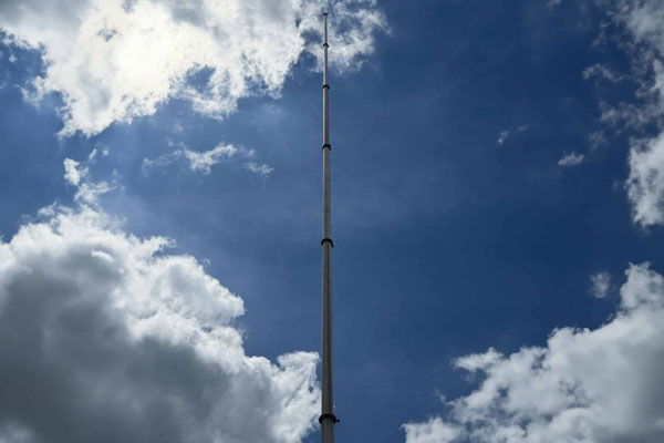 Telescopic surveillance masts with extended reach, suitable for tactical deployments.