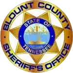 Badge logo of the Blount County Sheriff's Office on white background.